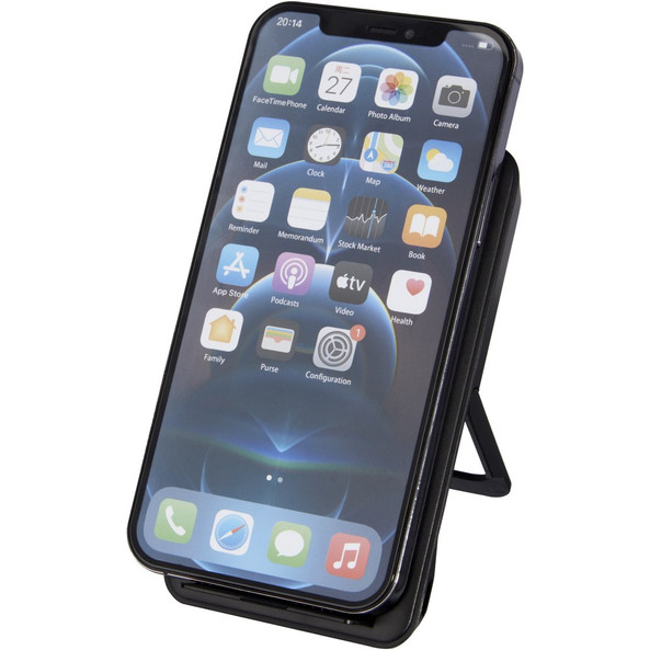 PF Concept 124203 - Loop 10W recycled plastic wireless charging pad with phone stand