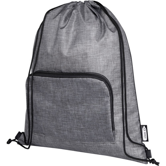 PF Concept 120646 - Ash gerecyclede opvouwbare tas met trekkoord 7L