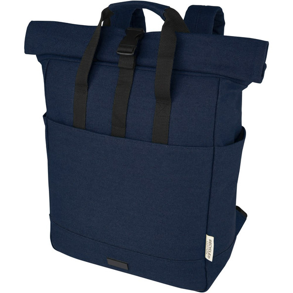 PF Concept 120678 - Joey 15” GRS recycled canvas rolltop laptop backpack 15L