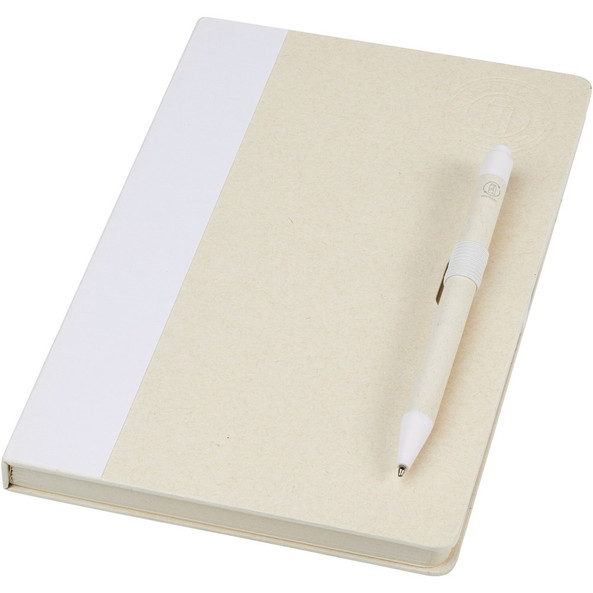 PF Concept 107811 - Dairy Dream A5 size reference recycled milk cartons notebook and ballpoint pen set