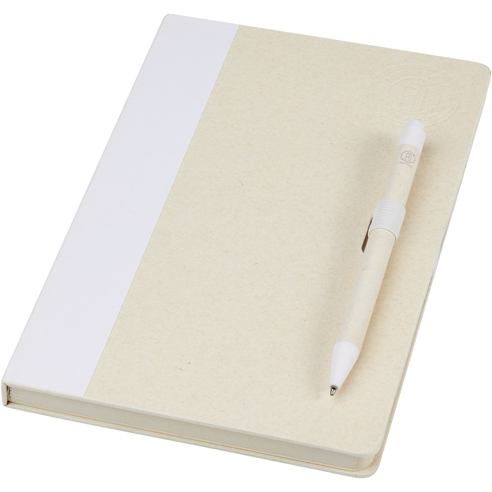 PF Concept 107811 - Dairy Dream A5 size reference recycled milk cartons notebook and ballpoint pen set