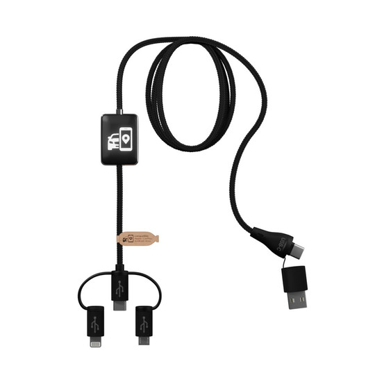 SCX.design 2PX121 - C48 CarPlay 5-in-1 Ladekabel mit Leuchtlogo