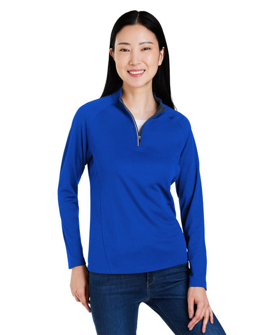 CORE365 CE418W - Veste à glissière quart de cercle en piqué de performance Origin pour dames