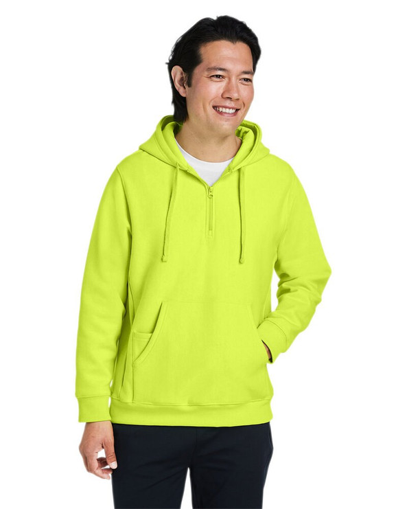 Team 365 TT97 - Unisex Zone HydroSport  Heavyweight Quarter-Zip Hooded Sweatshirt