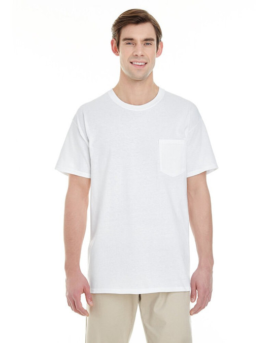 Gildan G530 - T-Shirt unisexe à poche en coton épais