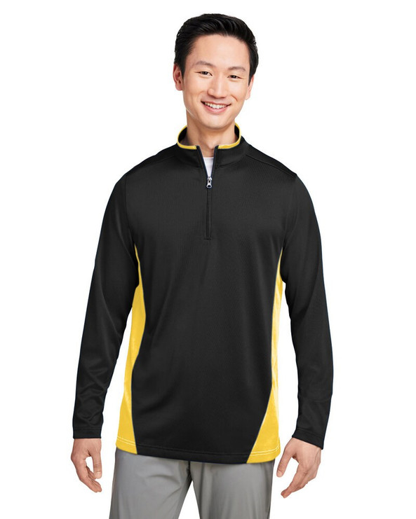 Harriton M786 - Men's Flash Snag Protection Plus IL Colorblock Quarter-Zip