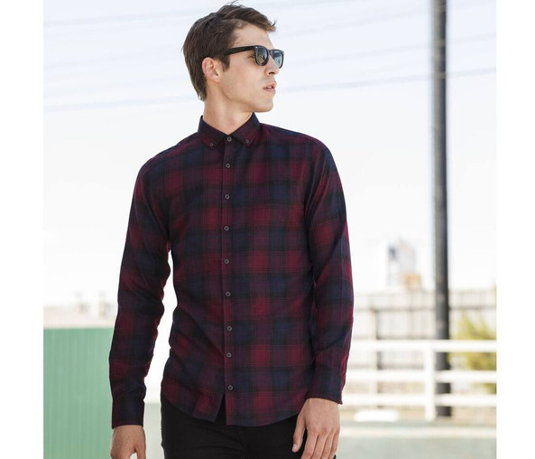 SF Men SF560 - MEN'S CHECK CASUAL SHIRT