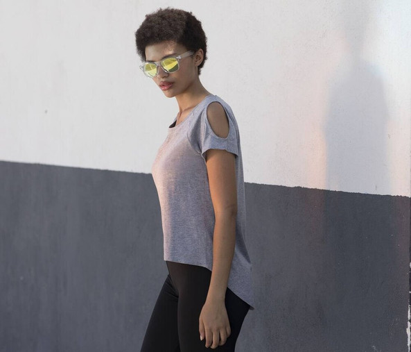SF Women SK233 - Women's drop tail T