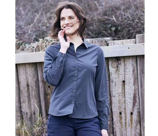 CRAGHOPPERS CES002 - Langärmeliges Hemd aus recyceltem Polyester für Damen