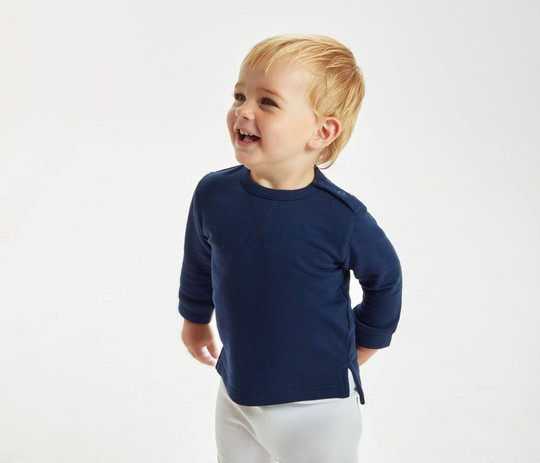 BABYBUGZ BZ031 - Kinder-Sweatshirt mit rundem Halsausschnitt