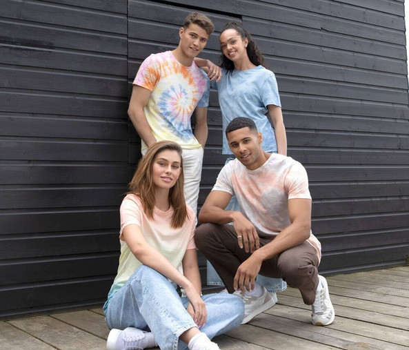 JUST T'S JT022 - Unisex tie-dye t-shirt