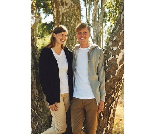 TIGER T63301 - Kapuzensweatshirt mit Reißverschluss aus Tiger-Baumwolle