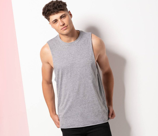 SF Men SF232 - MEN’S HIGH NECK SLASH ARMHOLE VEST