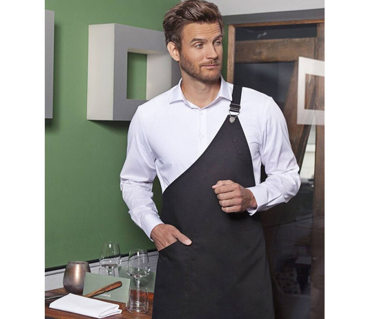 KARLOWSKY KYLS36 - Schürze aus asymmetrischen Twill-Stoff
