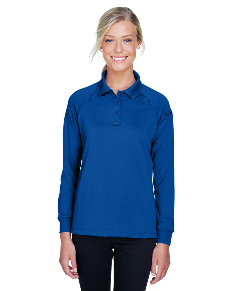 Harriton M211LW - Polo táctico de manga larga Advantage Snag Protection Plus para mujer
