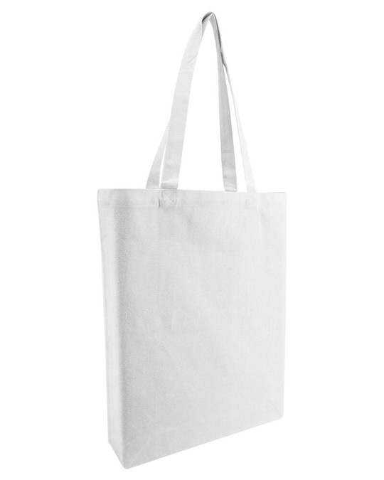 OAD OAD106R - Tote con fuelle de algodón reciclado de peso medio