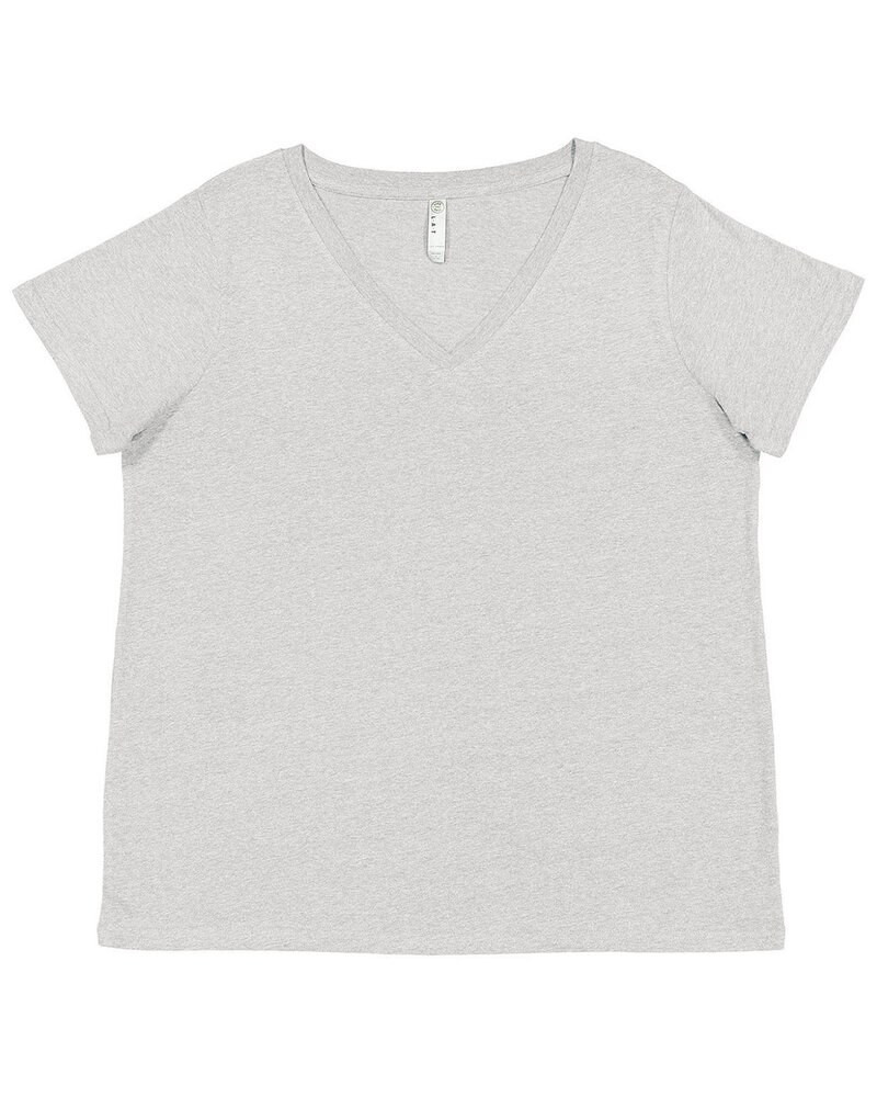 LAT 3817 - Ladies Curvy V-Neck Fine Jersey T-Shirt