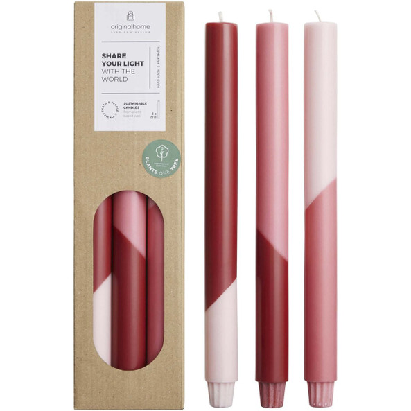 Originalhome 126425 - Eden diagonal candles - set of 3