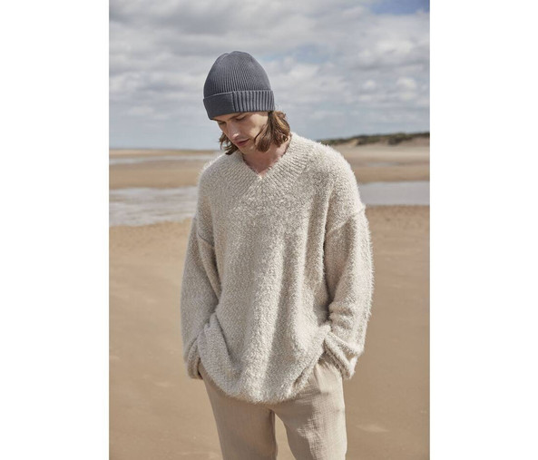 BEECHFIELD BF438N - MÖSSA I EKOLOGISK BOMULL MED KONSTRUERAD LAPP