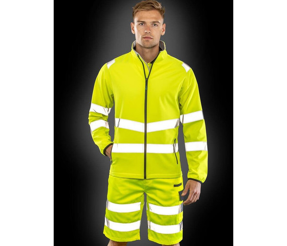 RESULT RS505X - 2-layer high visibility Softshell jacket.