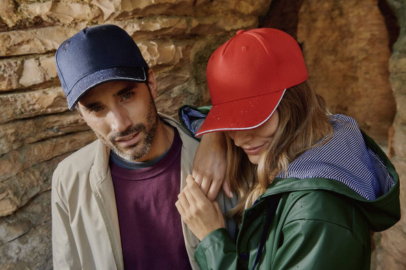 ATLANTIS HEADWEAR AT265 - Casquette 6 pans liseré réfléchissant