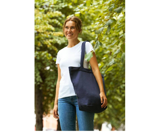 NEUTRAL O90053 - SHOPPING BAG WITH ZIPPER