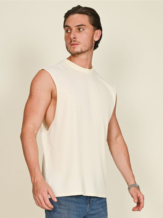 Casual Classics CRBV60 - Casual Ringspun Core 150 Droparm Raw Edge Tank