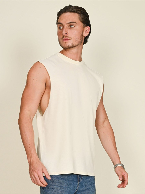 Casual Classics CRBV60 - Casual Ringspun Core 150 Droparm Raw Edge Tank