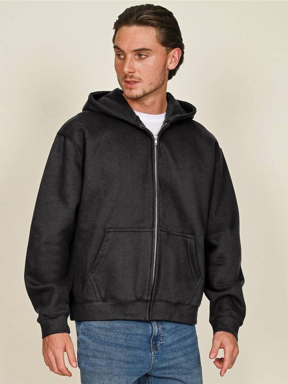 Casual Classics CRBHSAC250 - Casual Premium Combed 330 Acid Wash Boxy Oversize Zip Hood