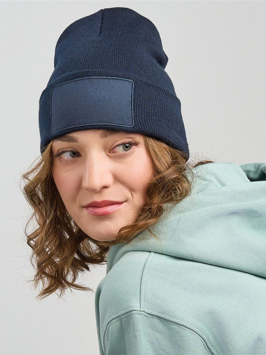 Atlantis ACWIPA - Atlantis Wind S Patch Recycled Beanie Double Skin Cuffed