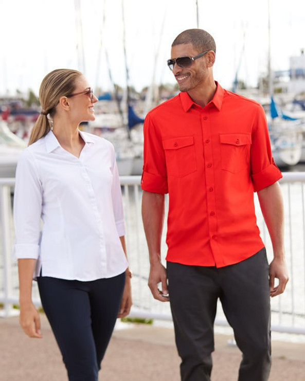 Core365 CE510LW - Ladies Ultra UVP® Long-Sleeve Marina Shirt