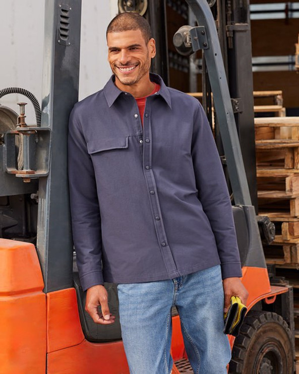 Harriton M72 - Unisex Flex Twill Overshirt