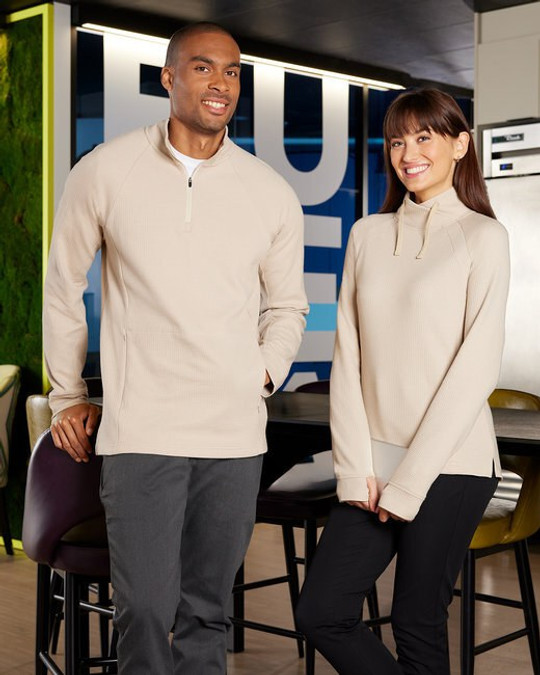 North End NE200 - Pullover gaufré Rhythm pour hommes
