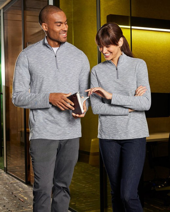 North End NE415W - Ladies Eclipse Jacquard Quarter-Zip