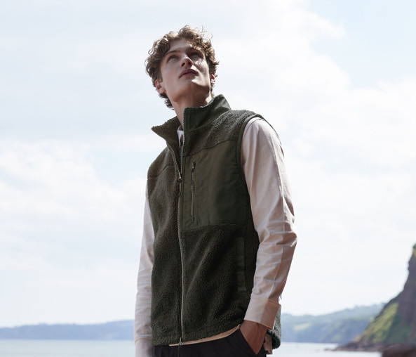 FRONT ROW FR855 - Recycled Sherpa Gilet