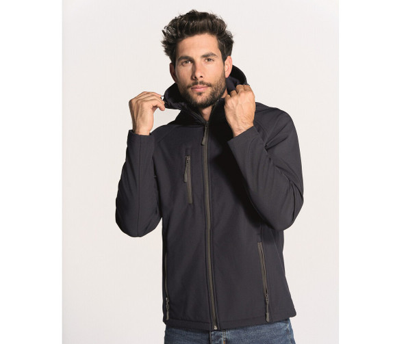 JHK JK341 - FULL ZIP SOFTSHELL JACKET HOODED