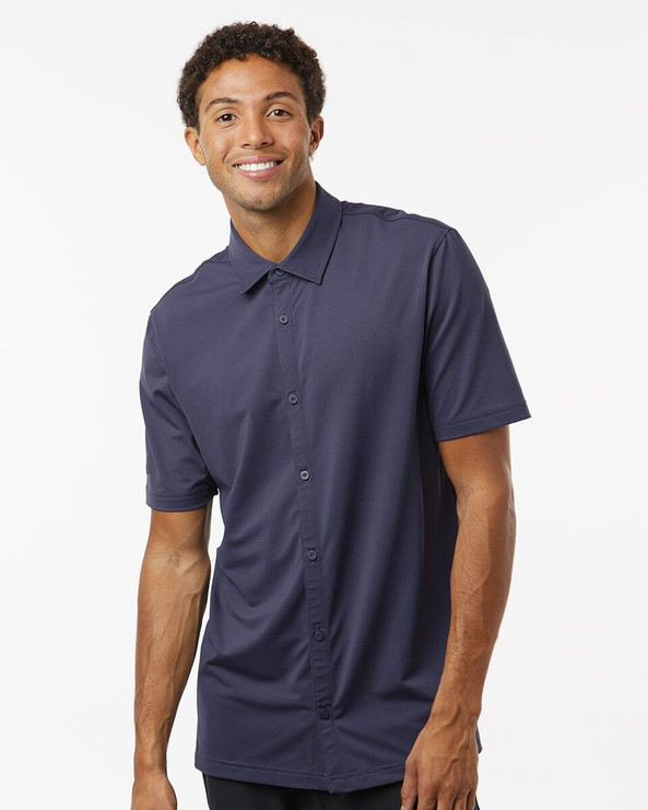 Adidas A595 - Camisa abotonada de manga corta