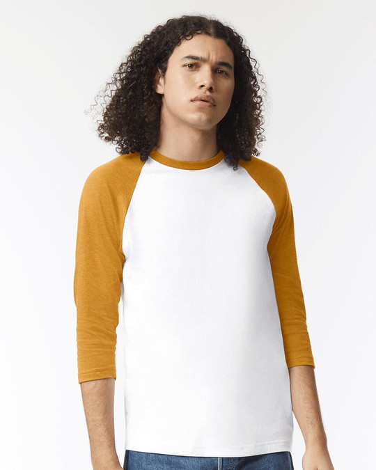 American Apparel 2003CVC - CVC Camiseta de manga tres cuartos