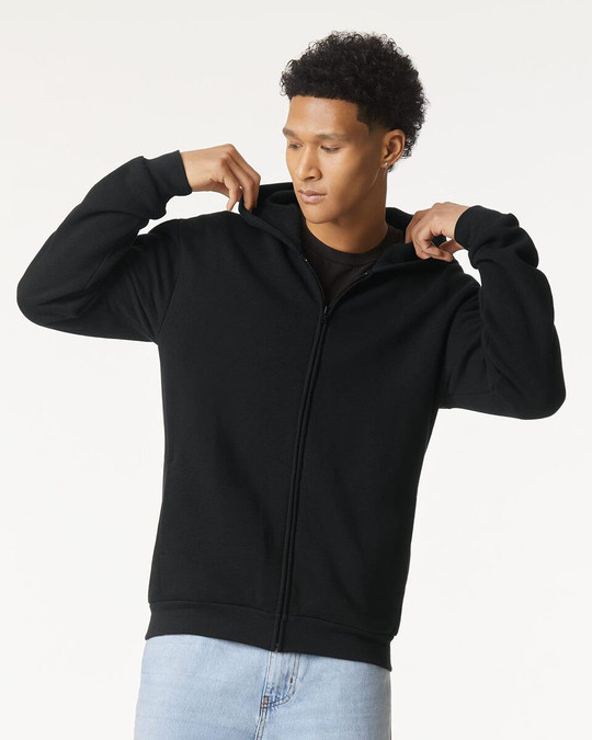 American Apparel RF497 - Sudadera con capucha y cremallera ReFlex Fleece