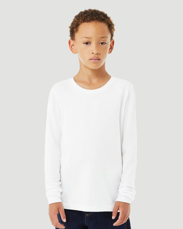 Bella+Canvas 3501YCVC - Youth Heather CVC Long Sleeve Tee