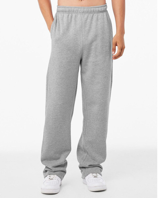 Bella+Canvas 3725 - Pantalón de chándal con pernera recta de vellón esponjoso