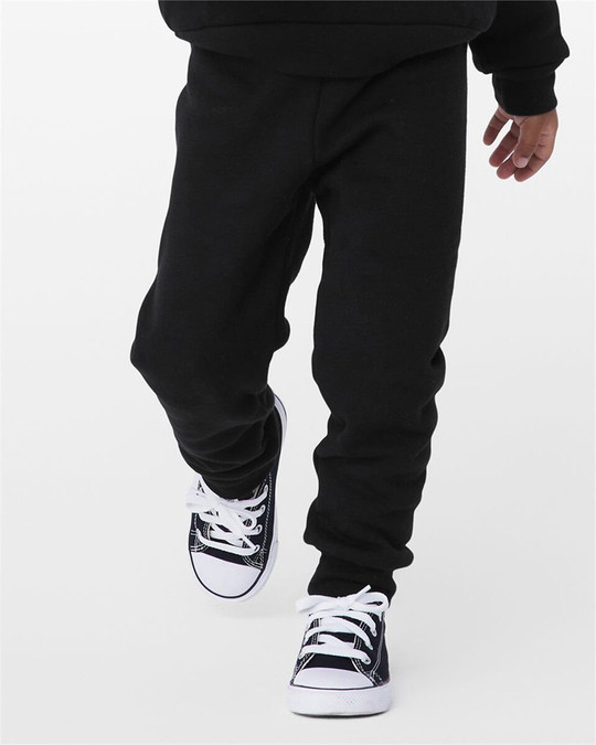 Bella+Canvas 3727T - Pantalones de chándal de forro polar para niños pequeños