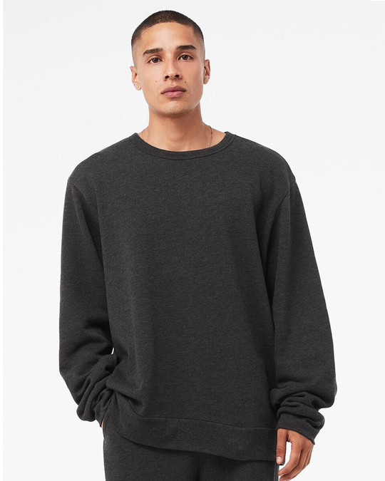 Bella+Canvas 3911 - Sudadera clásica de forro polar con cuello redondo