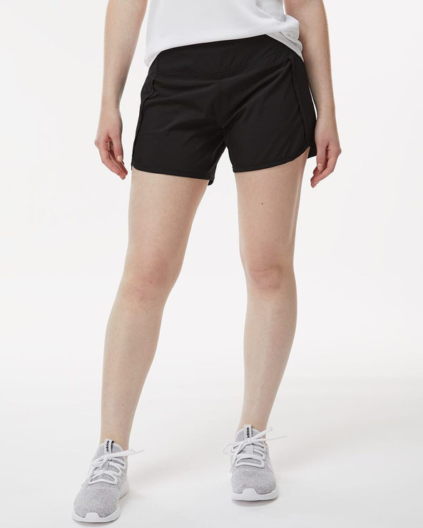 Boxercraft BW6103 - Pantalones cortos de mujer con forro de tejido elástico