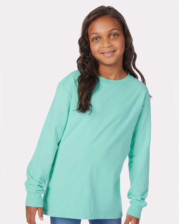 ComfortWash by Hanes GDH275 - Garment-Dyed Youth Long Sleeve T-Shirt