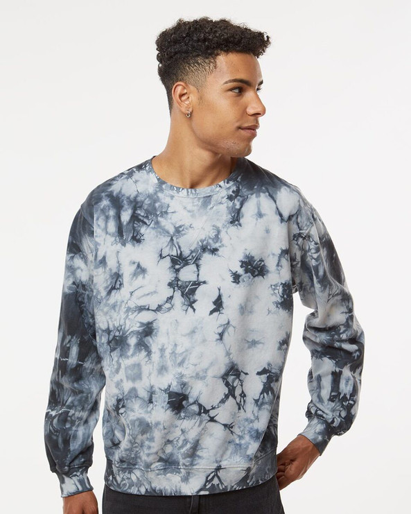 Dyenomite 681VR - Sudadera Blended Tie-Dyed de cuello redondo