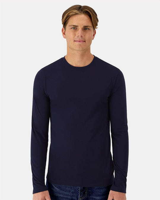 Hanes 484L - Camiseta de manga larga Cool DRI® Cotton Touch