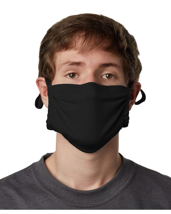 Hanes MKPKCR - Mascarilla de bolsillo de algodón de 2 capas