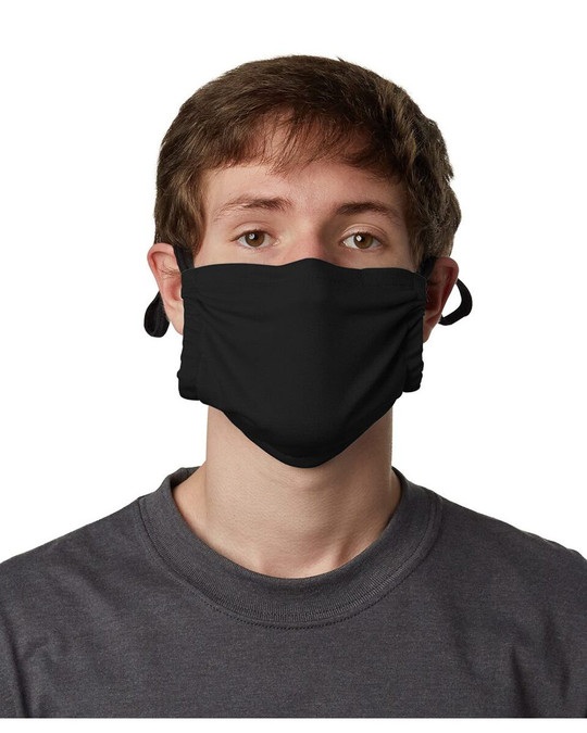 Hanes MKPKPR - Mascarilla de bolsillo de poliéster de 2 capas