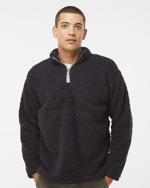 J. America 8454 - Sherpa Quarter-Zip Pullover